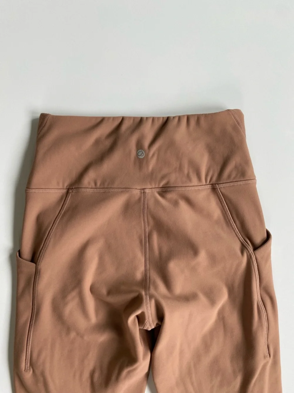CRZ YOGA High-Waist Fleece Lined Leggings - Warm Camel Mocha Mousse S